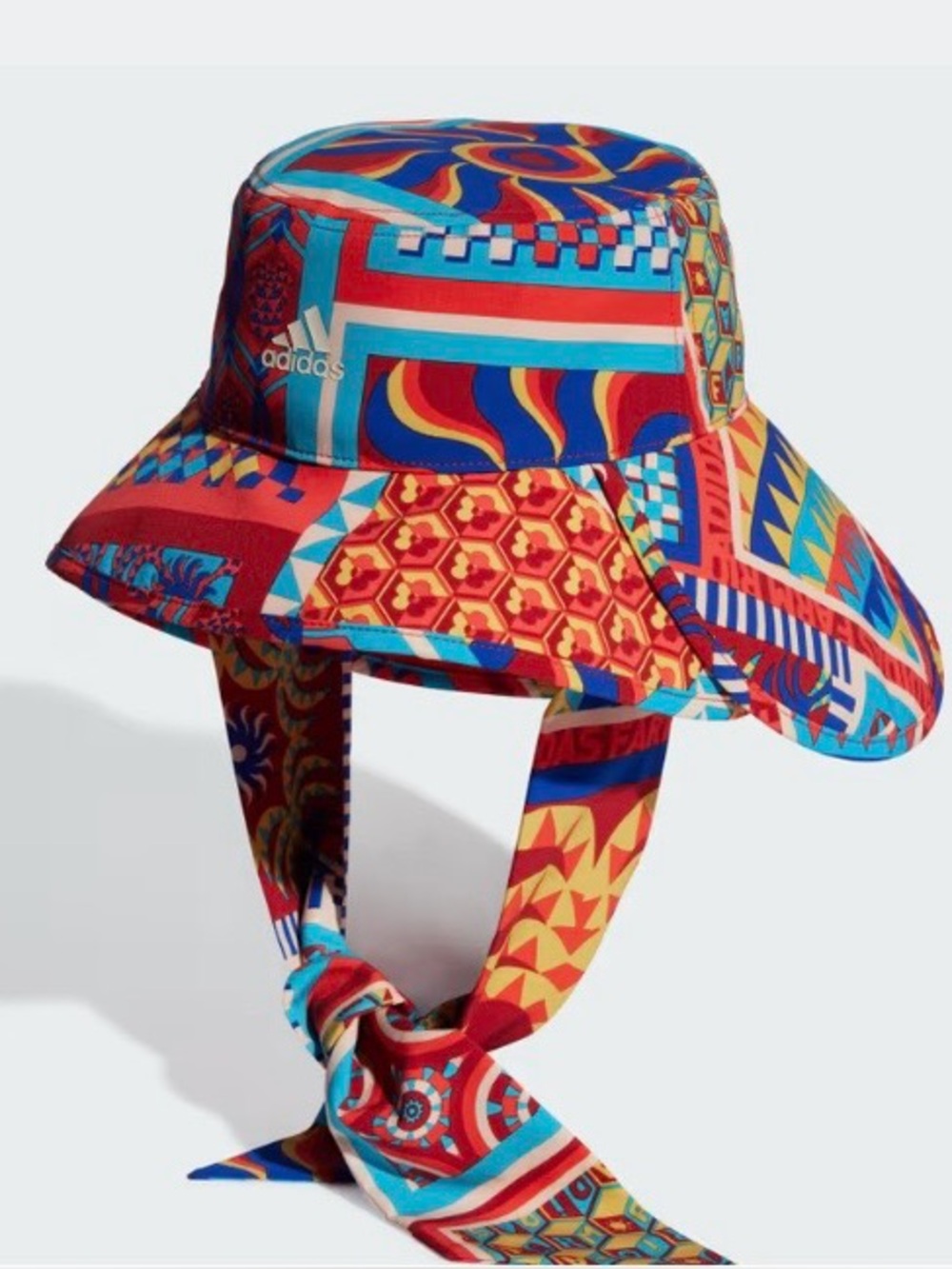 FARM Rio Multicolor Patterned Bucket Hat - Blue, Red, Yellow-GUC - Picture 2 of 8